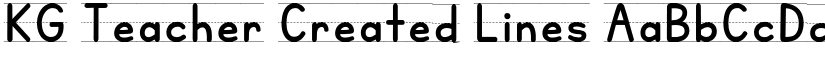 KG Teacher Created Lines font