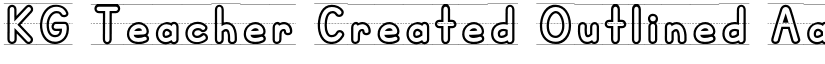 KG Teacher Created Outlined font