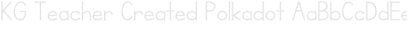 KG Teacher Created Polkadot font