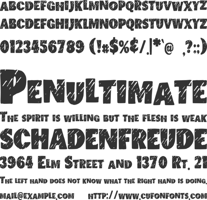 Chillout font preview