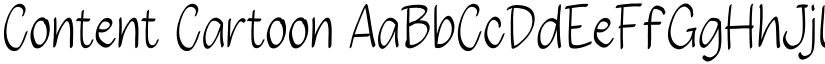 Content Cartoon font