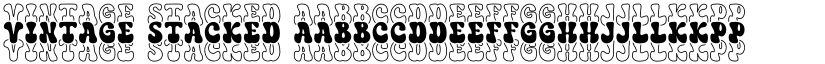 Vintage Stacked font