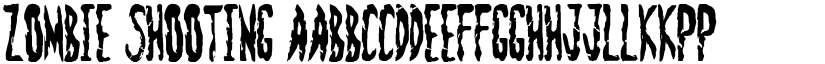 Zombie Shooting font