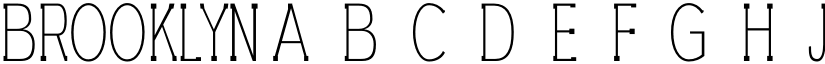 BROOKLYN font download
