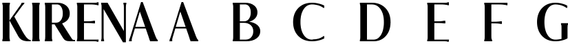 KIRENA font