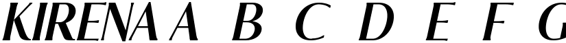KIRENA font