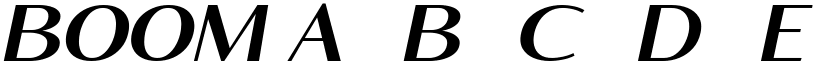 BOOM font