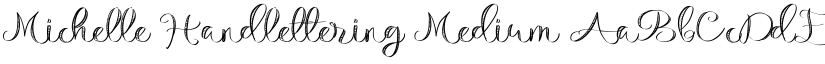Michelle Handlettering Medium font