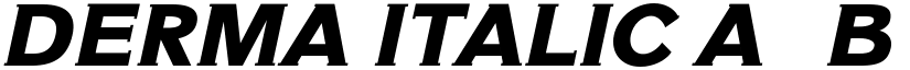 DERMA ITALIC font