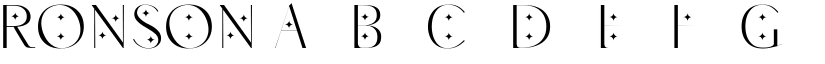 RONSON font