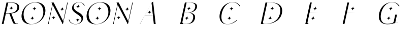 RONSON font