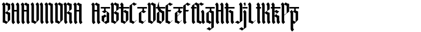 BHAVINDRA font download