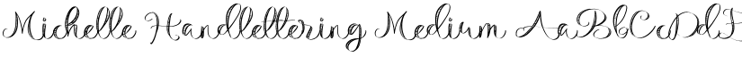 Michelle Handlettering Medium font