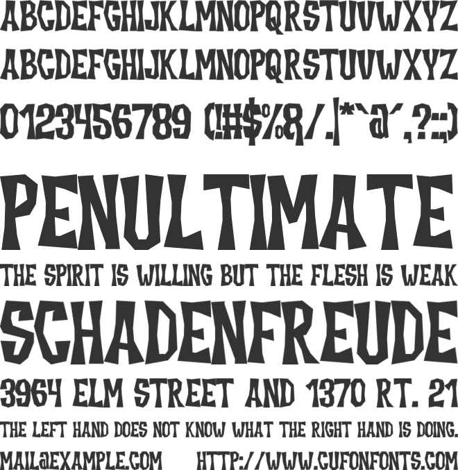 Tribal Broots font preview