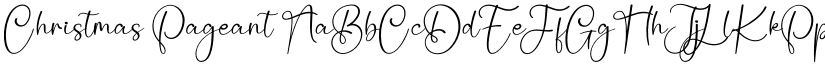 Christmas Pageant font