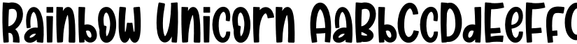 Rainbow Unicorn font download