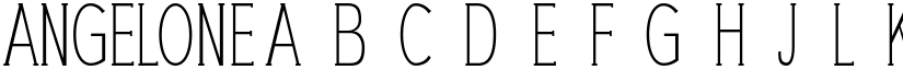 ANGELONE font