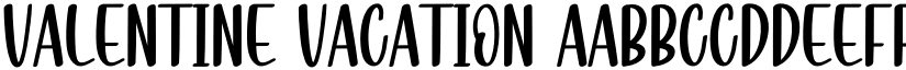 Valentine Vacation font