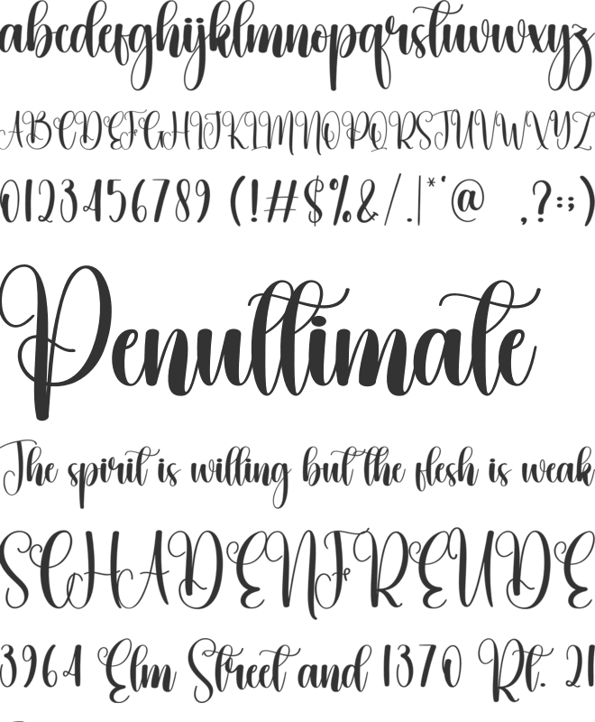 Hello Valentine font preview