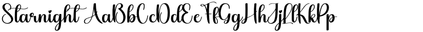 Starnight font