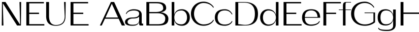 NEUE font