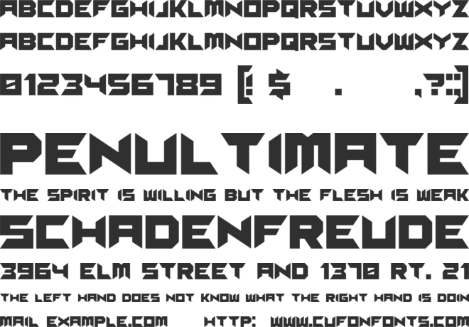 Suggested font preview