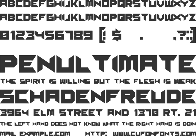 Suggested font preview