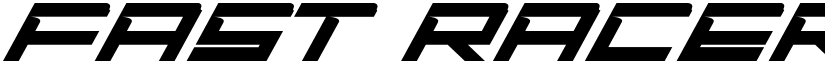 FAST RACER font