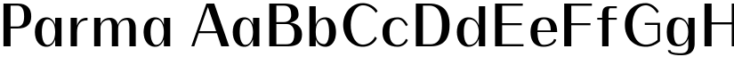 Parma font