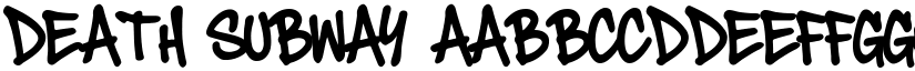 Death Subway font