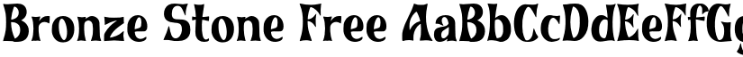 Bronze Stone Free font