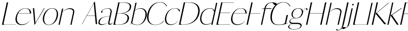 Levon font