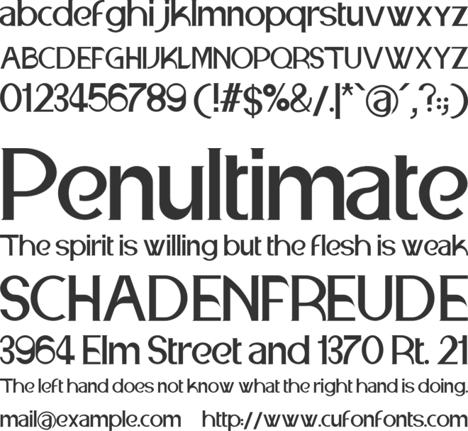 Seraphine font preview