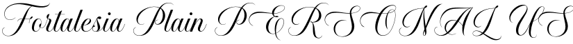 Fortalesia Plain PERSONAL USE font