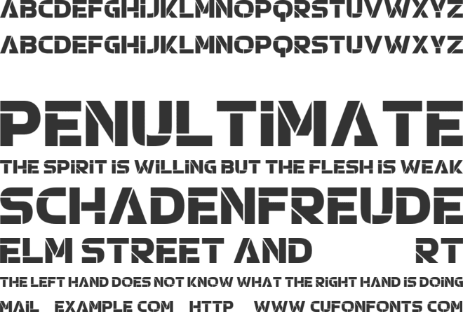 Forresten font preview