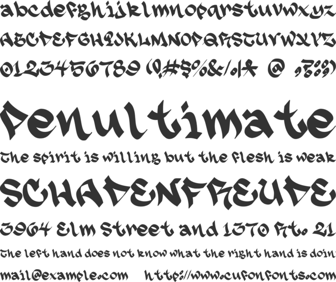 BengNibz font preview