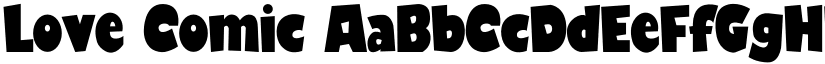 Love Comic font
