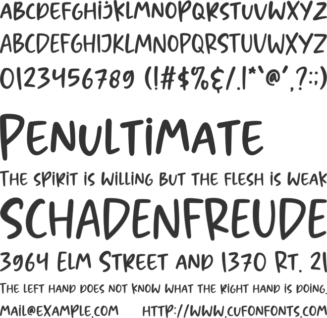 Deeptalk font preview