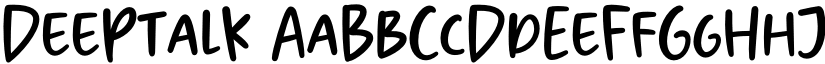 Deeptalk font