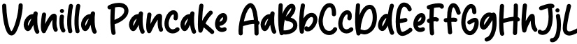 Vanilla Pancake font