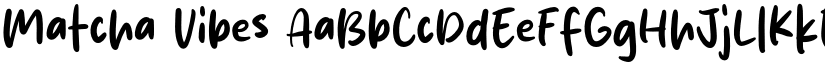 Matcha Vibes font