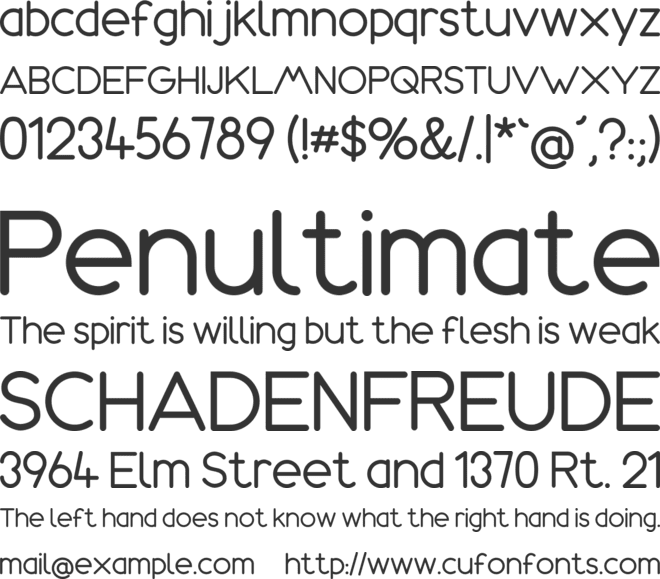 Amazonas font preview