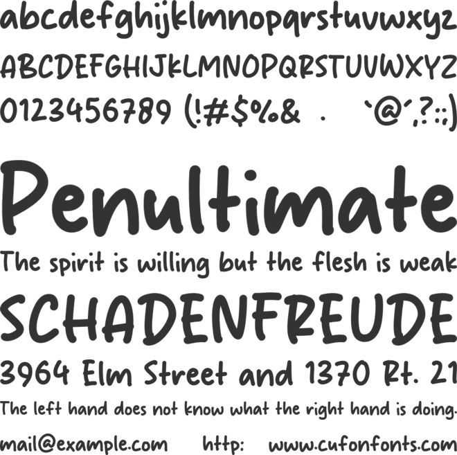 Crush Mine font preview