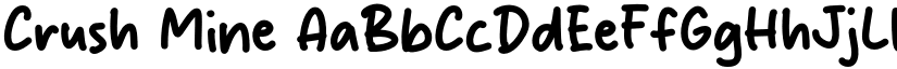Crush Mine font