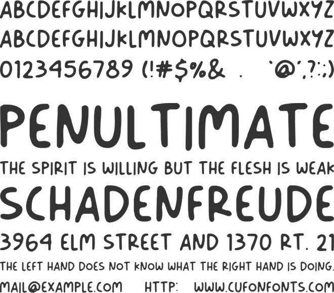 Stereotype font preview