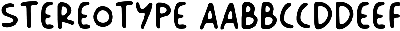 Stereotype font