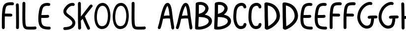 File Skool font