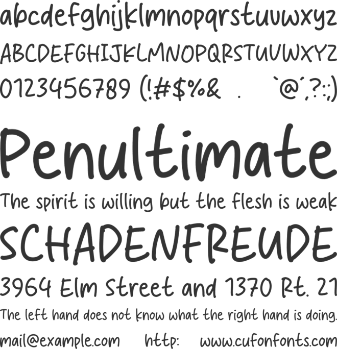 Sweet Melon font preview