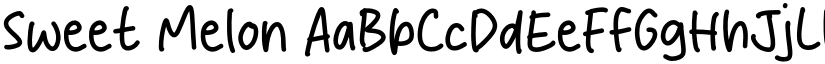 Sweet Melon font