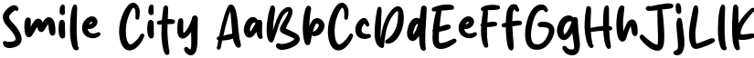 Smile City font download